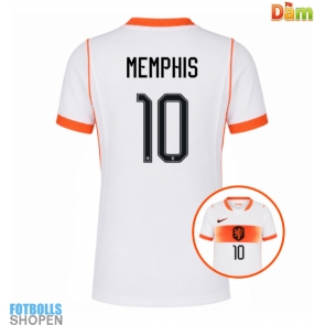 Billiga Nederländerna Memphis Depay #10 Bortatröja Dam VM 2026 Kortärmad
